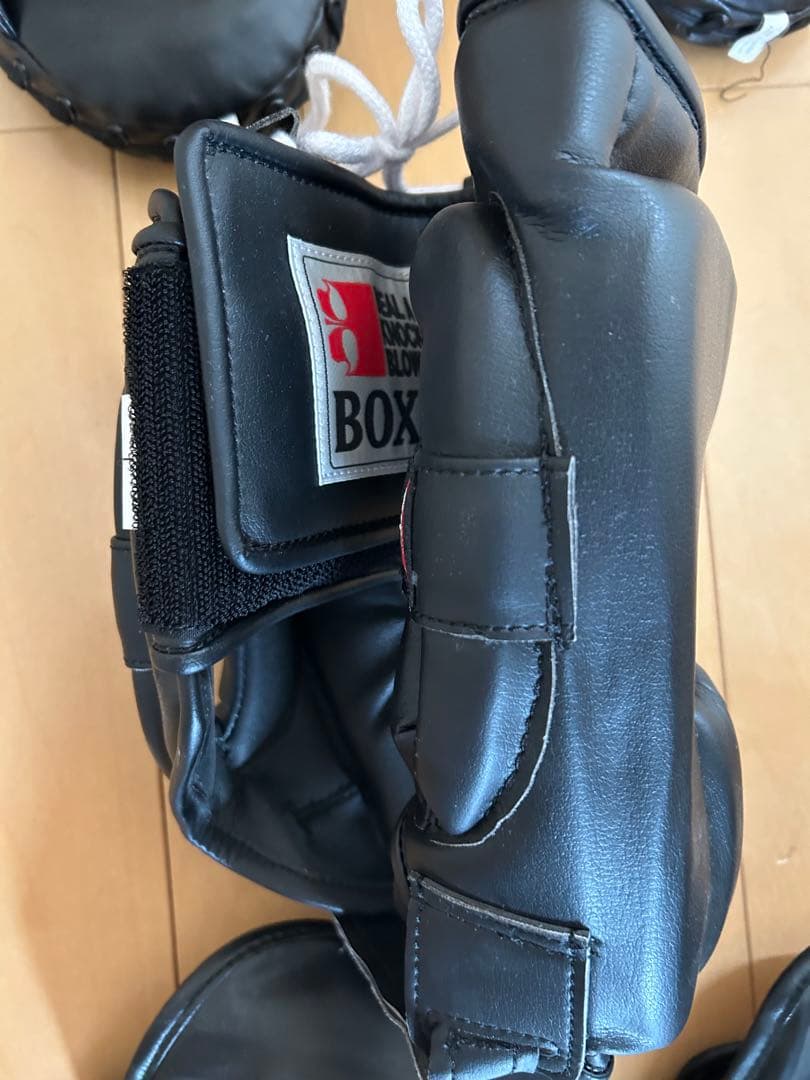 イサミ キックボクシングセット レガース グローブ プロテクター ミット
