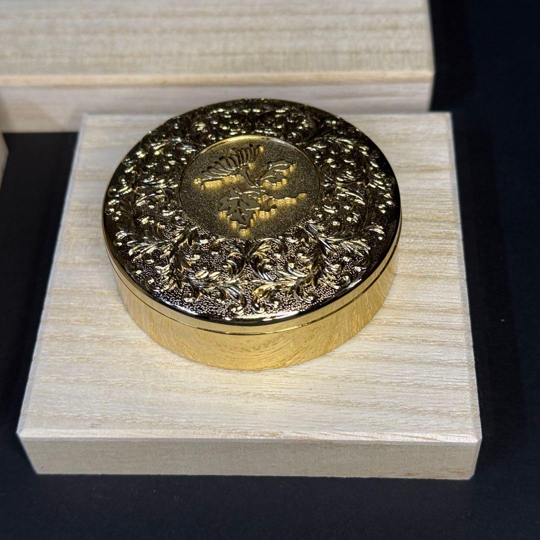 メ*モ様 超貴重！皇居 長財布 ゴールド 金 小銭入れ ミラー 小物入 4点