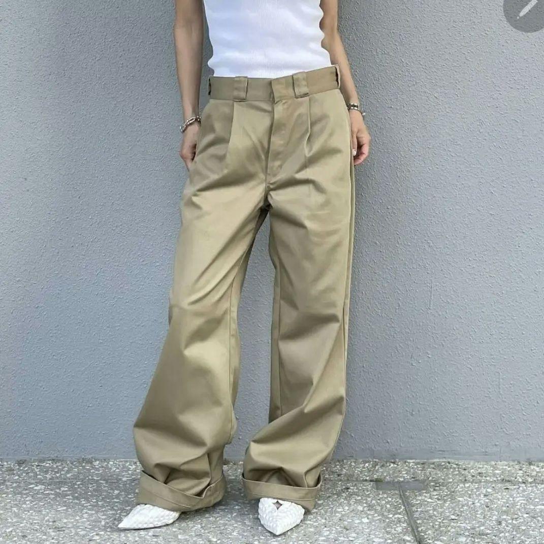 Dickies×ok.soon ワイドチノ ベージュ　oksoon チノパン　S ok.soon×dickies wide chino pants(new beige) | o