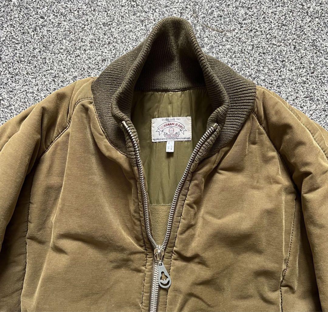 Armani Jeans 90s 80s bomber jacket アーカイブ - メルカリ