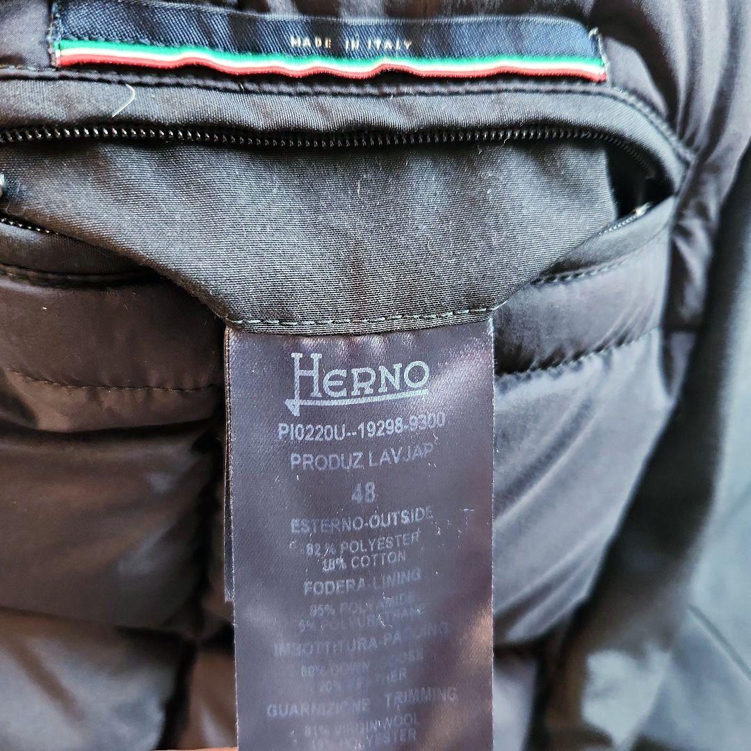 美品 ヘルノ 定価16万 ダウンコート 48 EXPEDITION ブラック 黒