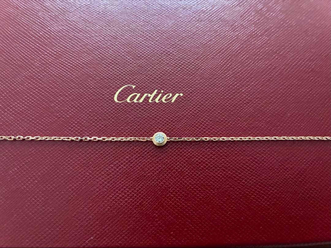 試着のみ【Cartier】カルティエ ダムールブレスレット LMピンク
