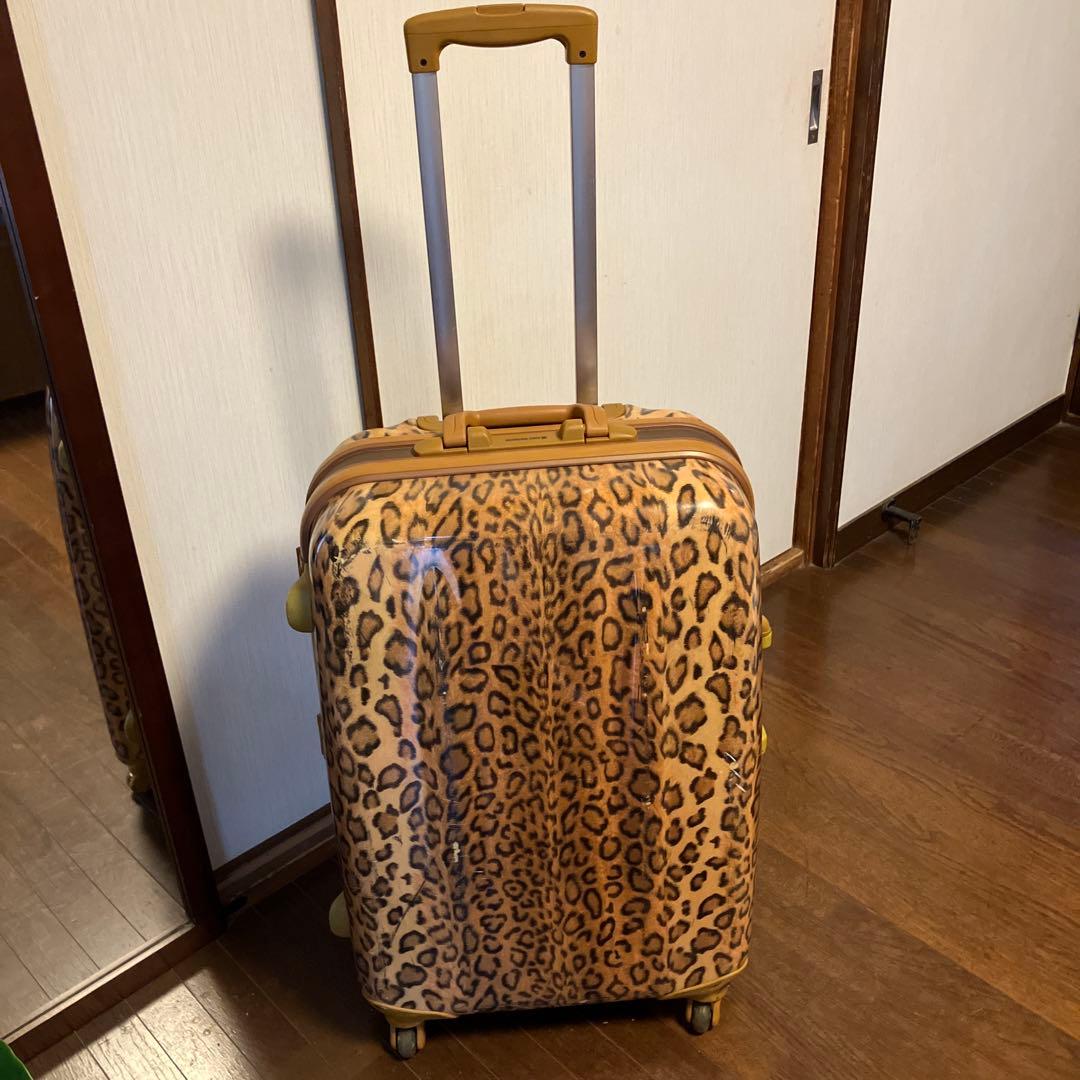 ヒデオワカマツ 豹柄 スーツケース レオパード 大型 高級 レア 廃盤