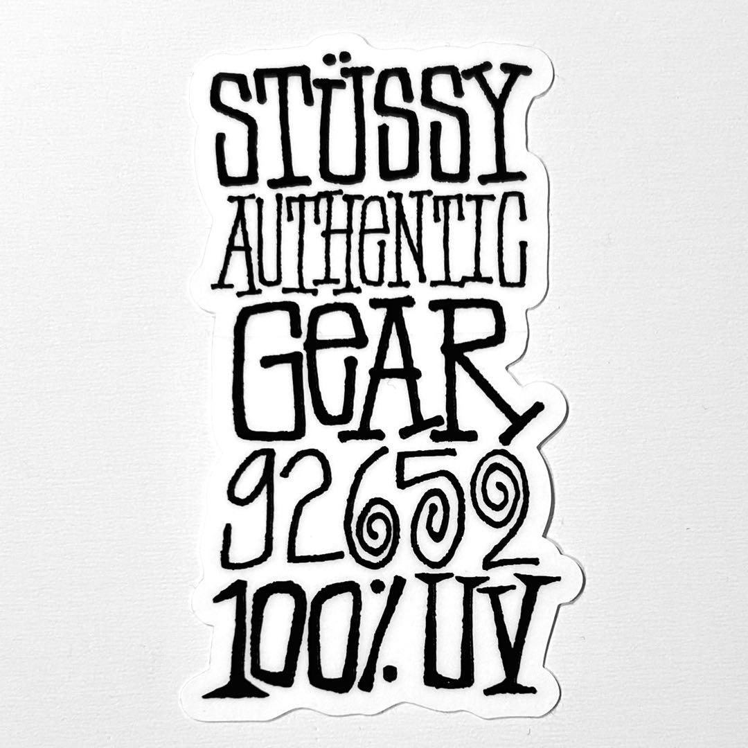 Stussy ショーンフォント black sticker - メルカリ