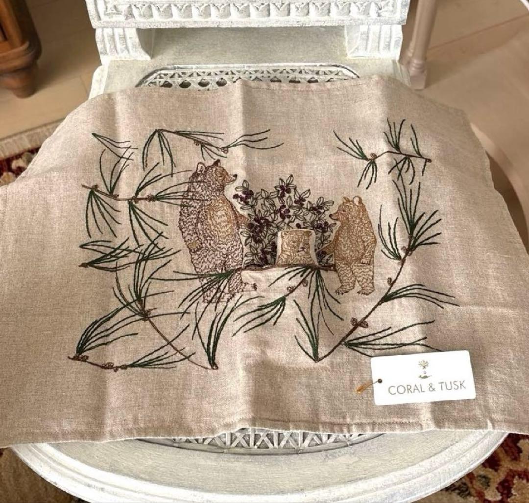 coral&tusk コーラルアンドタスク 　クッションカバー CORAL&TUSK [Cats Pillow] 猫9匹 クッションカバー 40x40cm(コーラル