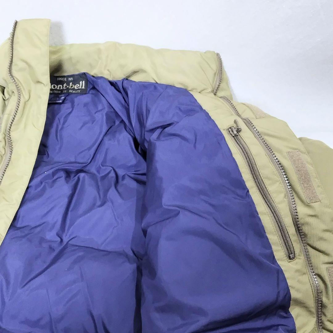 mont-bell ダウンジャケット S カーキ ダウン80％フェザー20％ - メルカリ