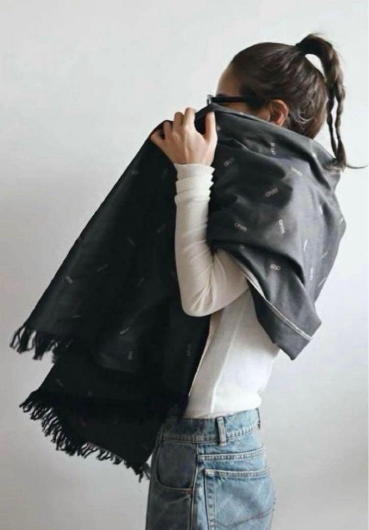 ch!iiibag ch!iii ストール ベージュ リバーシブル chiiii