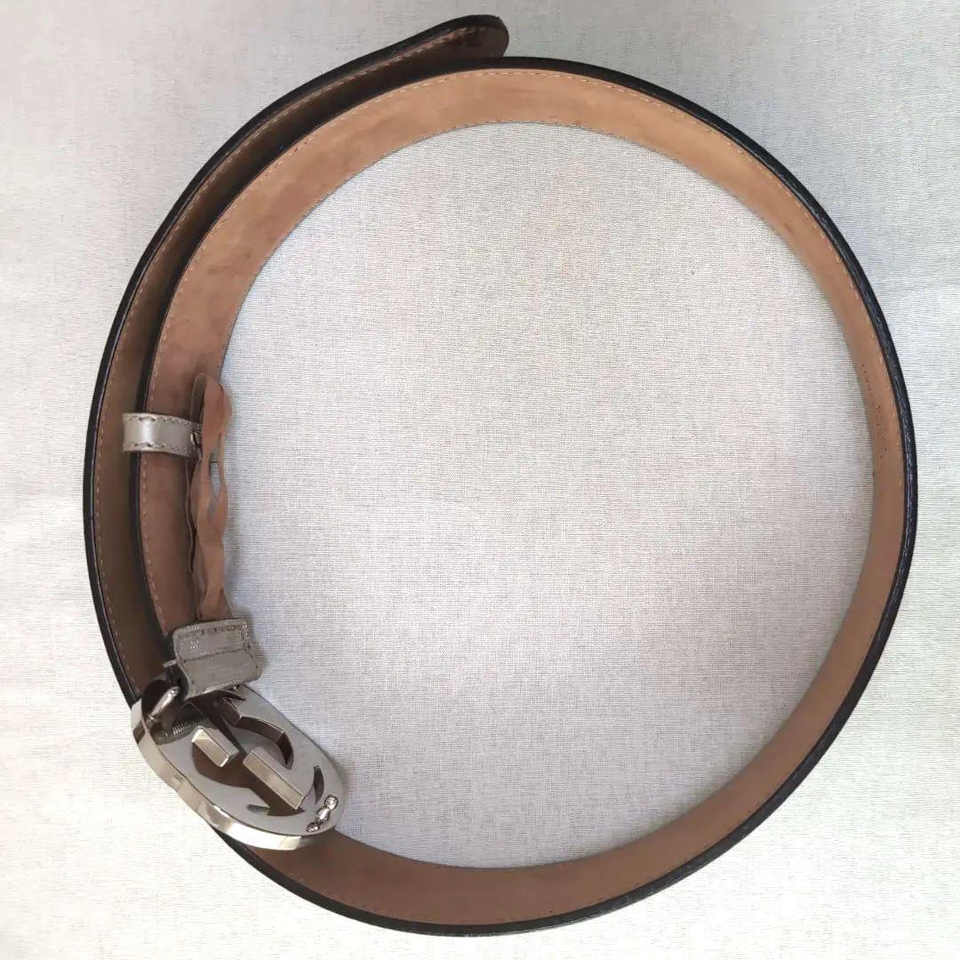 GUCCI インターロッキングG 80cm±3 シャンパンゴールド d28
