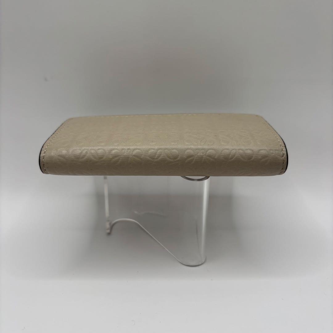 LOEWE キーケース 6連 リピートアナグラム ライトオーツ ベージュの