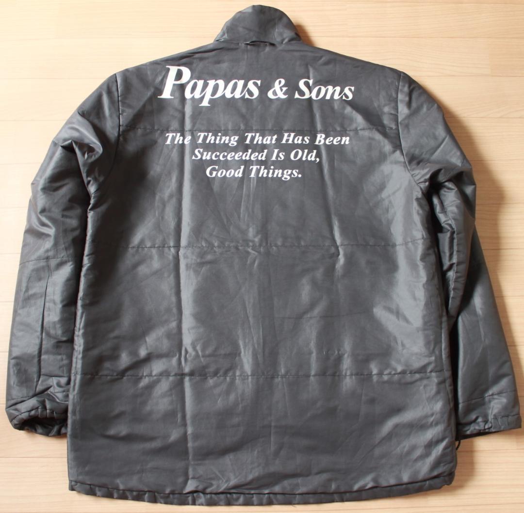 papas パパス papas&sons リバーシブルブルゾン 中綿入りブル