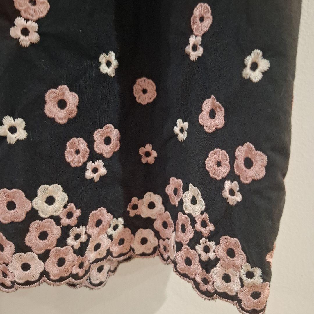 TOCCA 花柄刺繍 ノースリーブワンピース 120