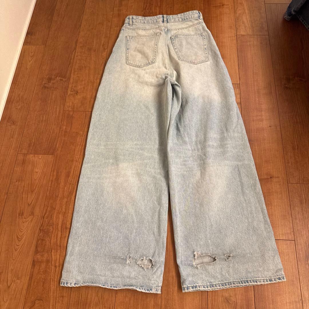 ZARA オーバーダイ バギーデニム w29 - メルカリ