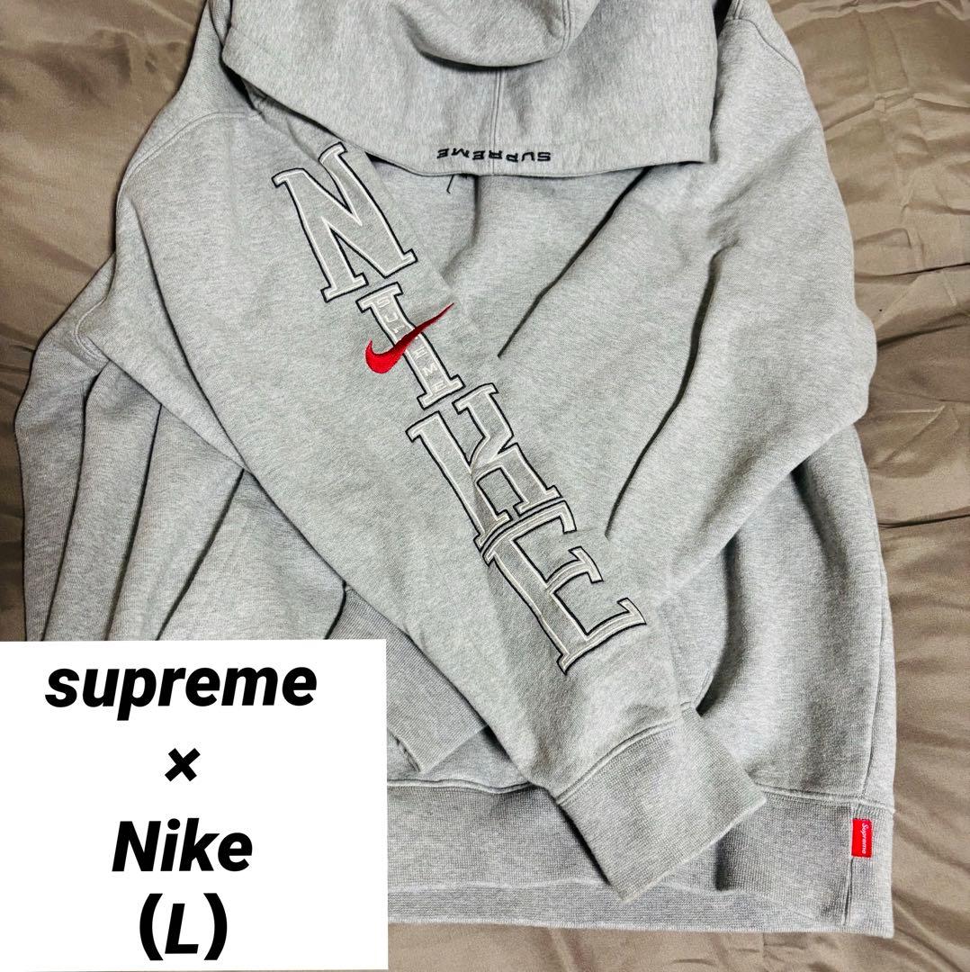 supreme×Nike グレー フード付きパーカーの通販はau PAY マーケット