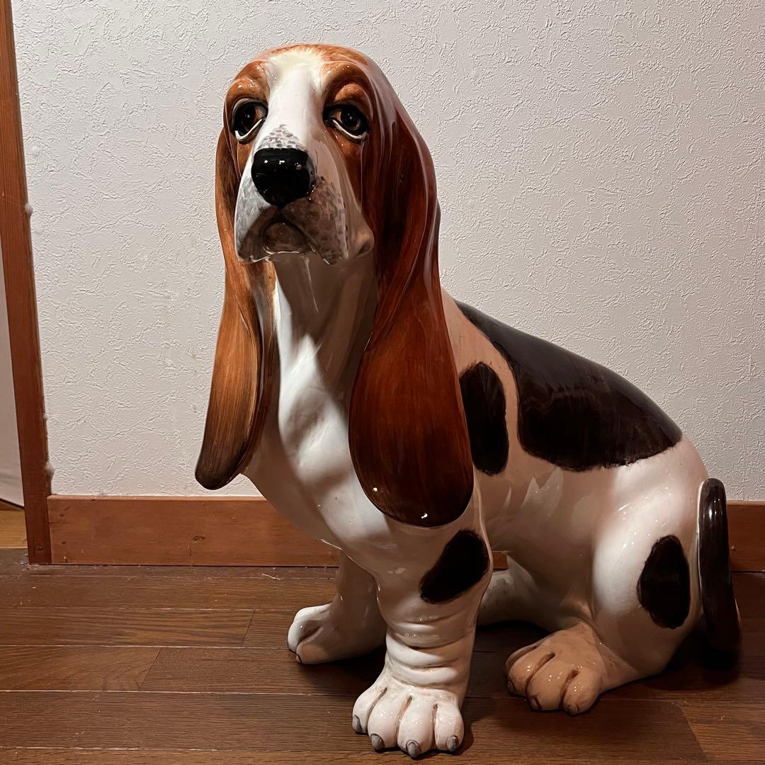 バセットハウンド 陶器 置物 犬の置物 インテリア オブジェ 楽天市場】犬の置物 バセットハウンド 3792-00 いぬ イヌ 動物