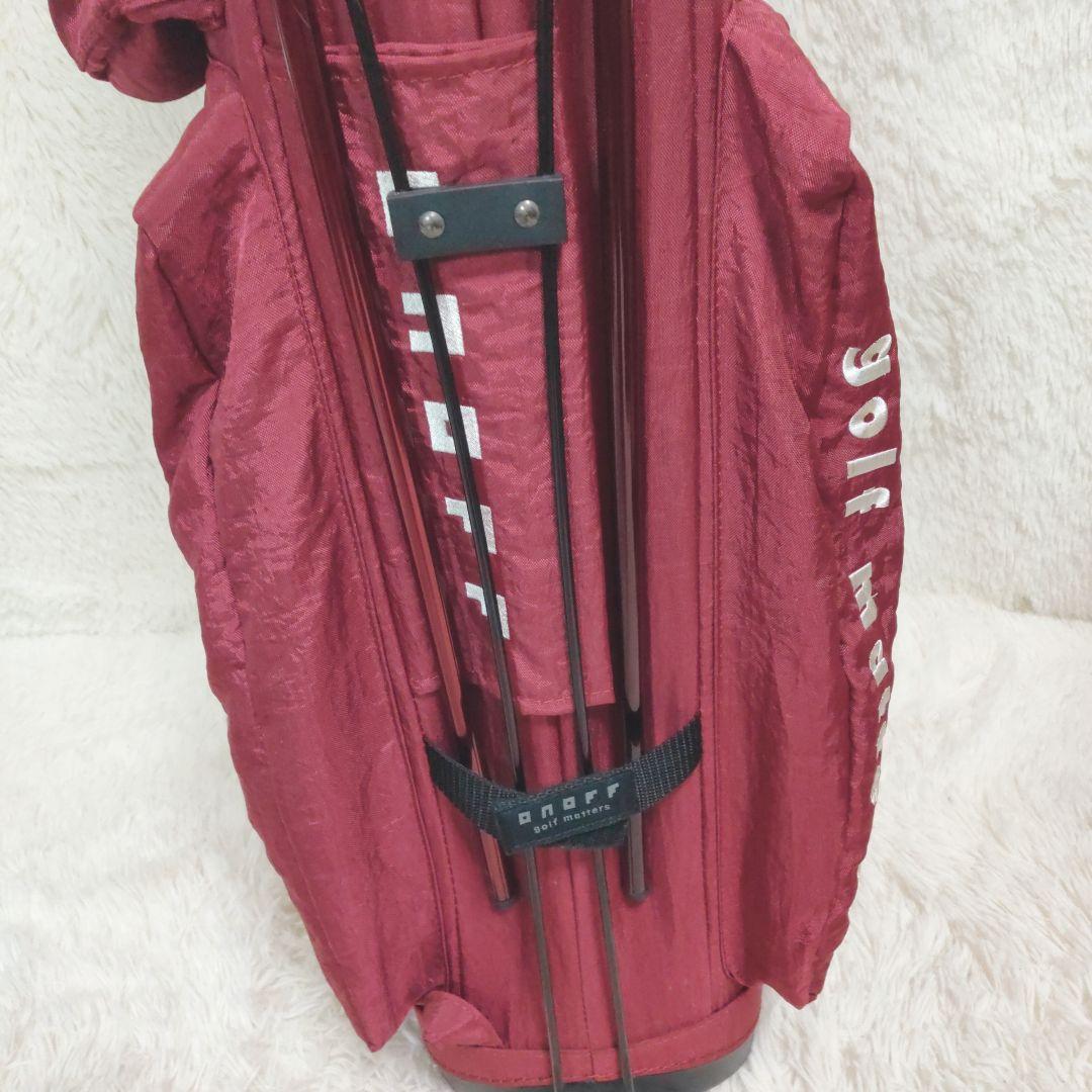 ONOFF☆オノフ☆9.0型☆軽量☆良品☆スタンド(RED)キャディバッグの