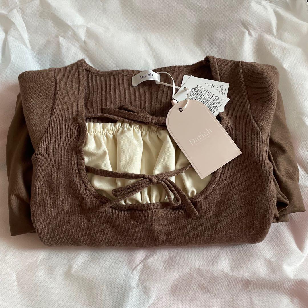 Darich ダーリッチ ダブルリボンドッキングバルーンミニワンピース MOC