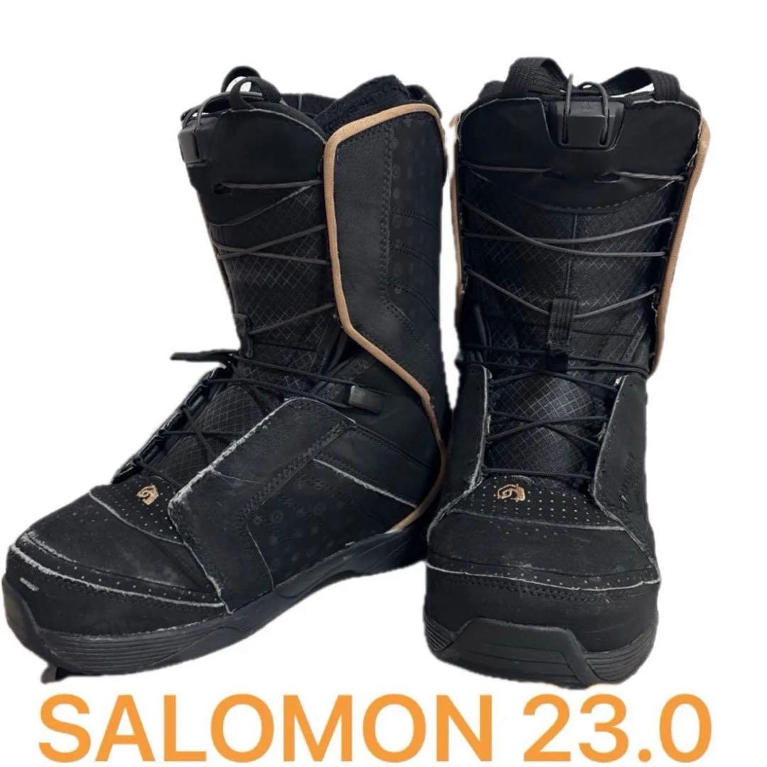 SALOMON スノーブーツ 23.0 サロモン スノーボード Black サロモン サロモン(SALOMON) スノーボードブーツ TITAN BOA L47242900