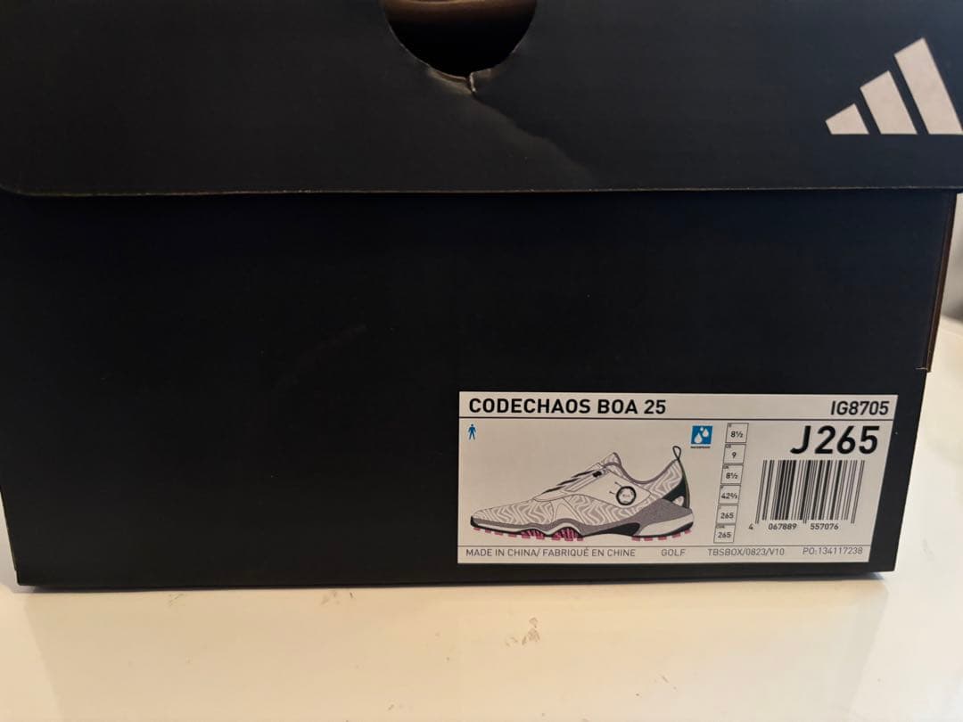 adidas ゴルフシューズ コードカオス25 ボア スパイクレス 26.5cm