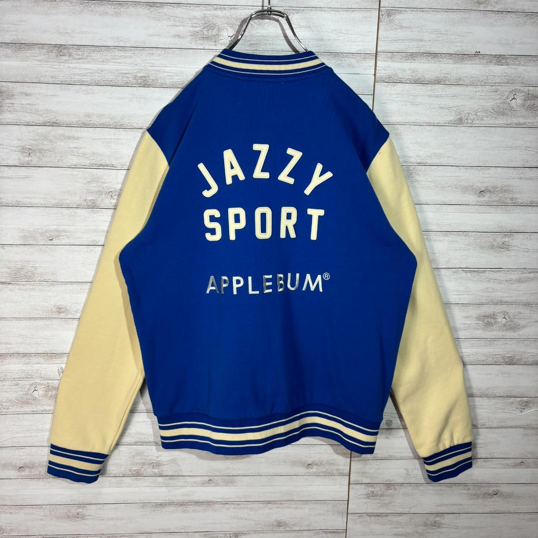 APPLEBUM × Jazzy Sport スタジャン L 刺繍ロゴ APPLEBUM JAZZY SPORT