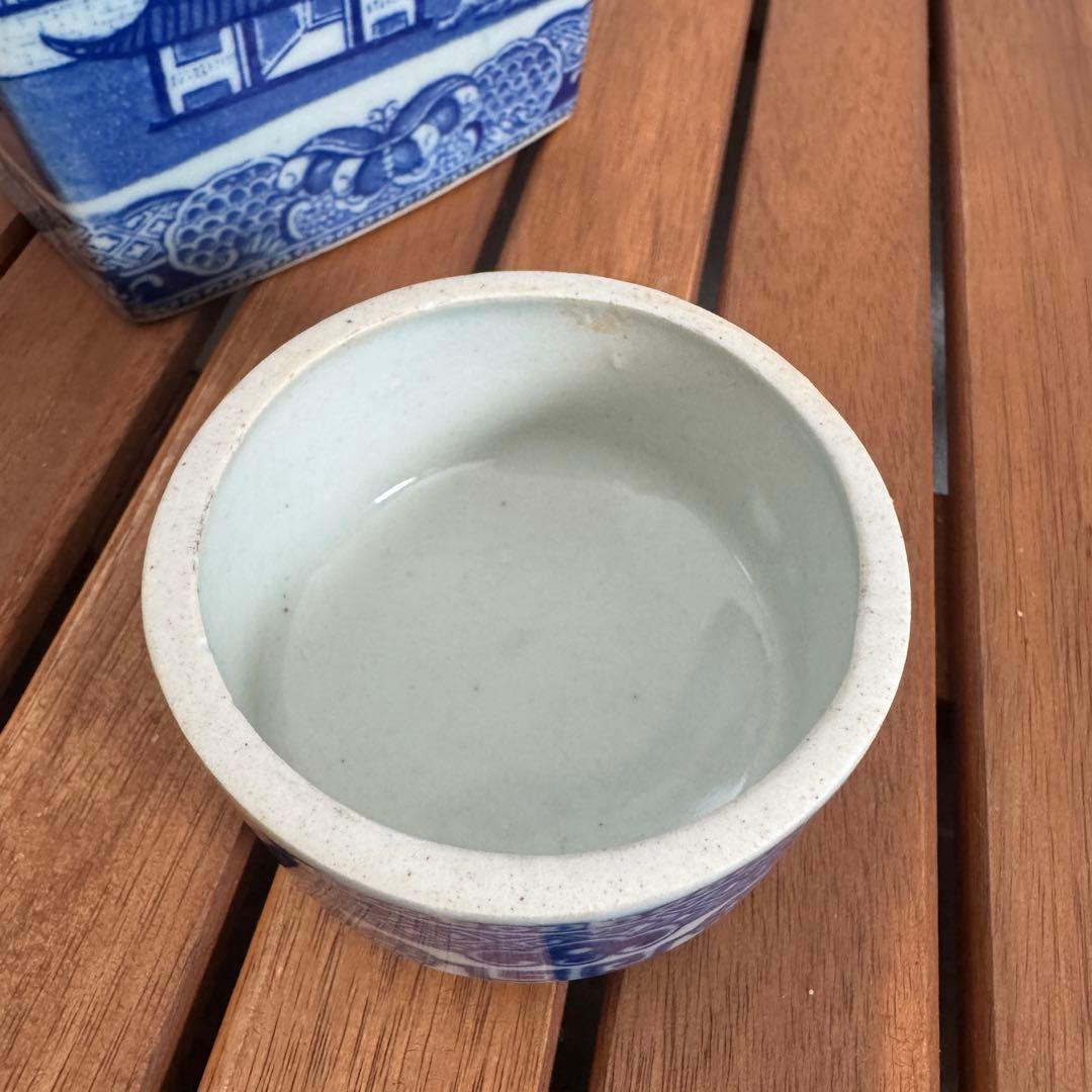 希少】RINGTONS ブルーウィロー ティーキャディ - メルカリ