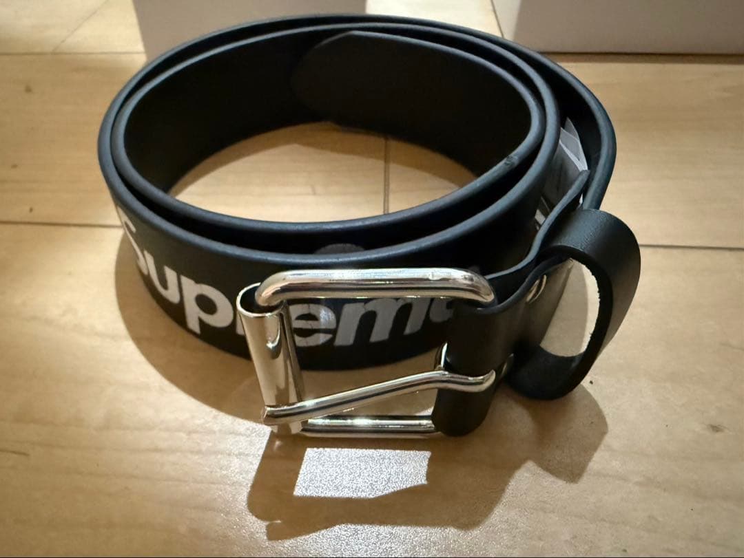 Supreme Repeat Leather Belt \"Black\" Mサイズ