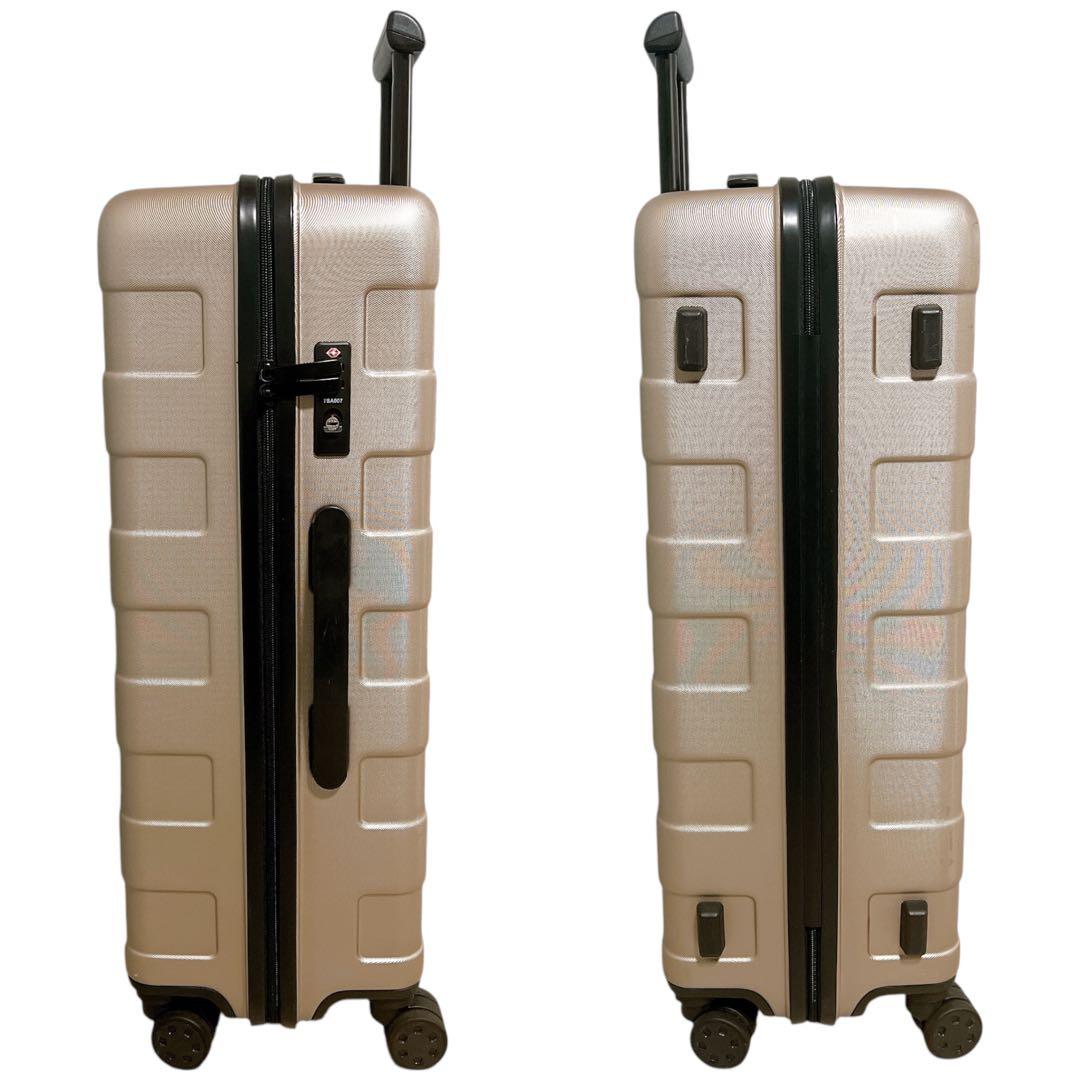 無印良品 キャリーケース スーツケース 62L ベージュ 鍵2本 ロック