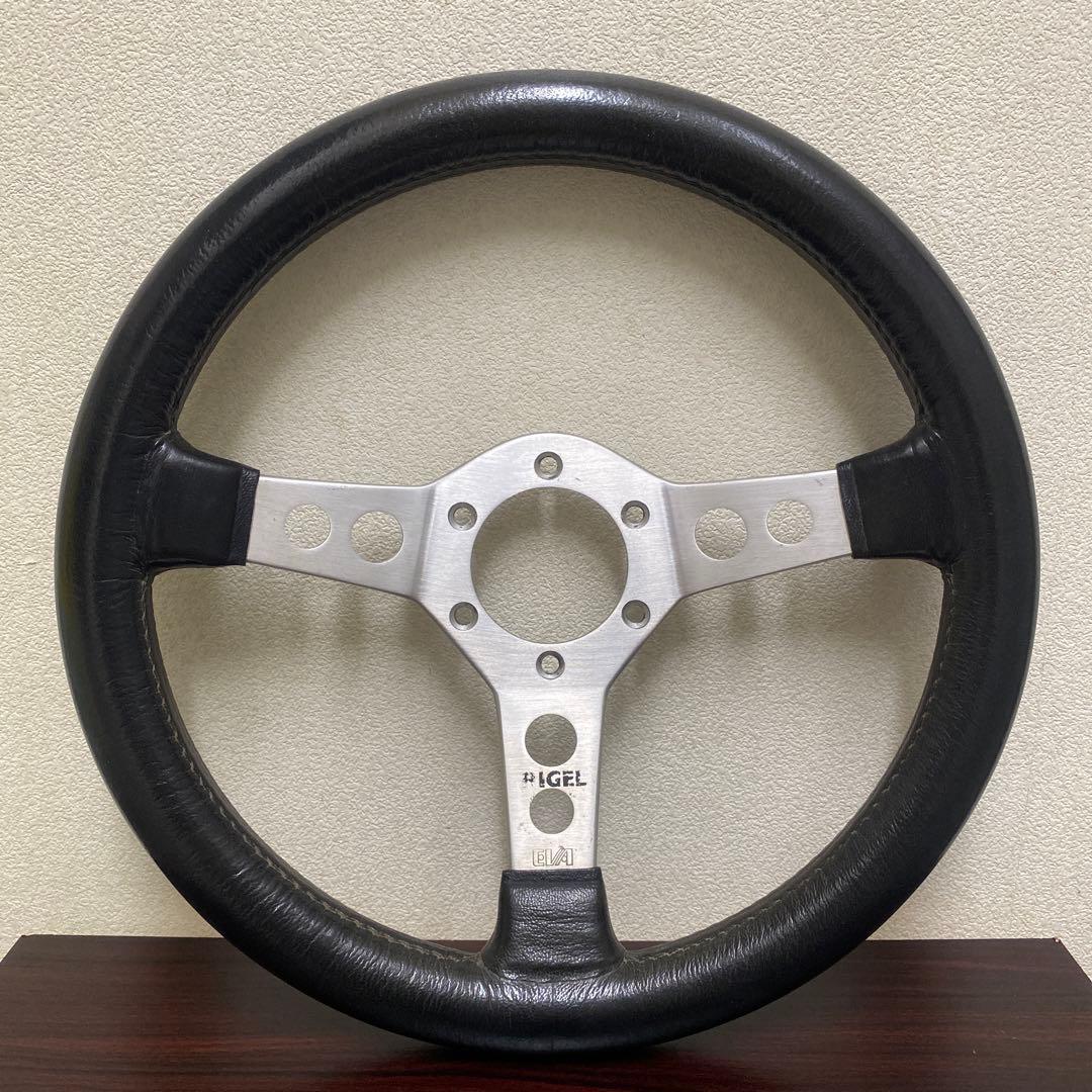 美品 希少 EVA RIGEL ステアリング 革ハンドル レトロ 32φ 旧車 - メルカリ