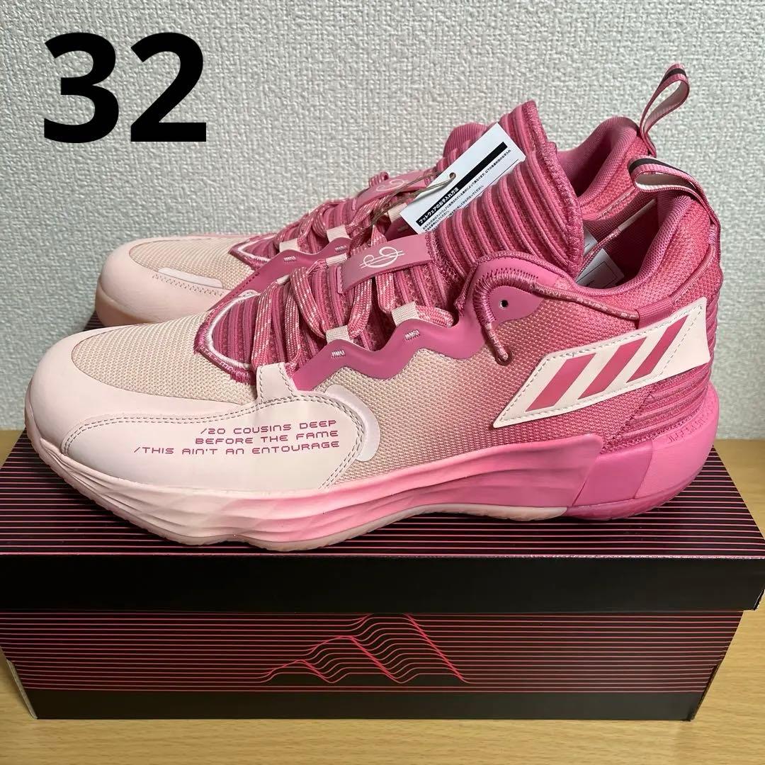 新品 ADIDAS DAME 7 EXTPLY PINK 32cm New Adidas Dame 7 EXTPLY D.O.L.L.A. 2021 Size 8.5 Pink Authentic