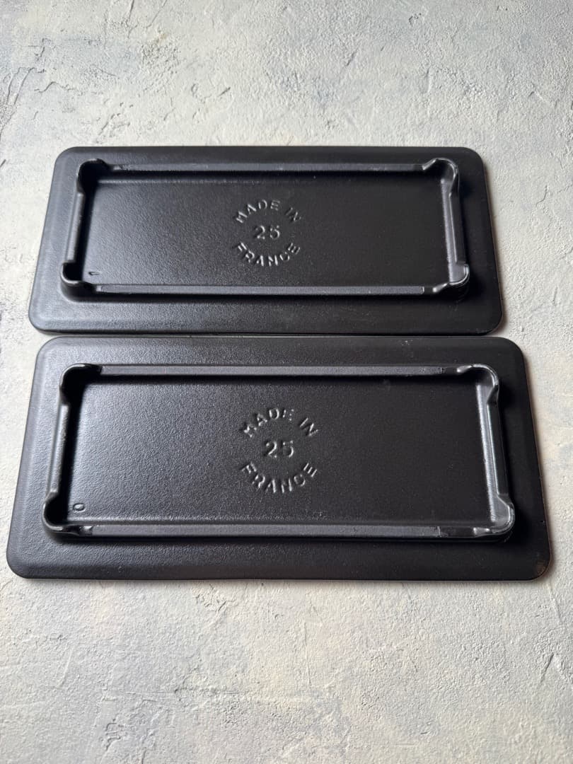 STAUB レクタンギュラープレート ブラック 25cm✕12cm✖️2枚セット