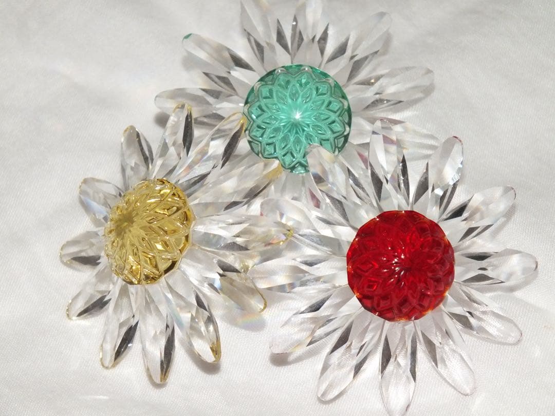 スワロフスキー SCS 三年分 マーガレット 3色セット スワロフスキー SWAROVSKI ネックレス Gema ミックスカット マルチ