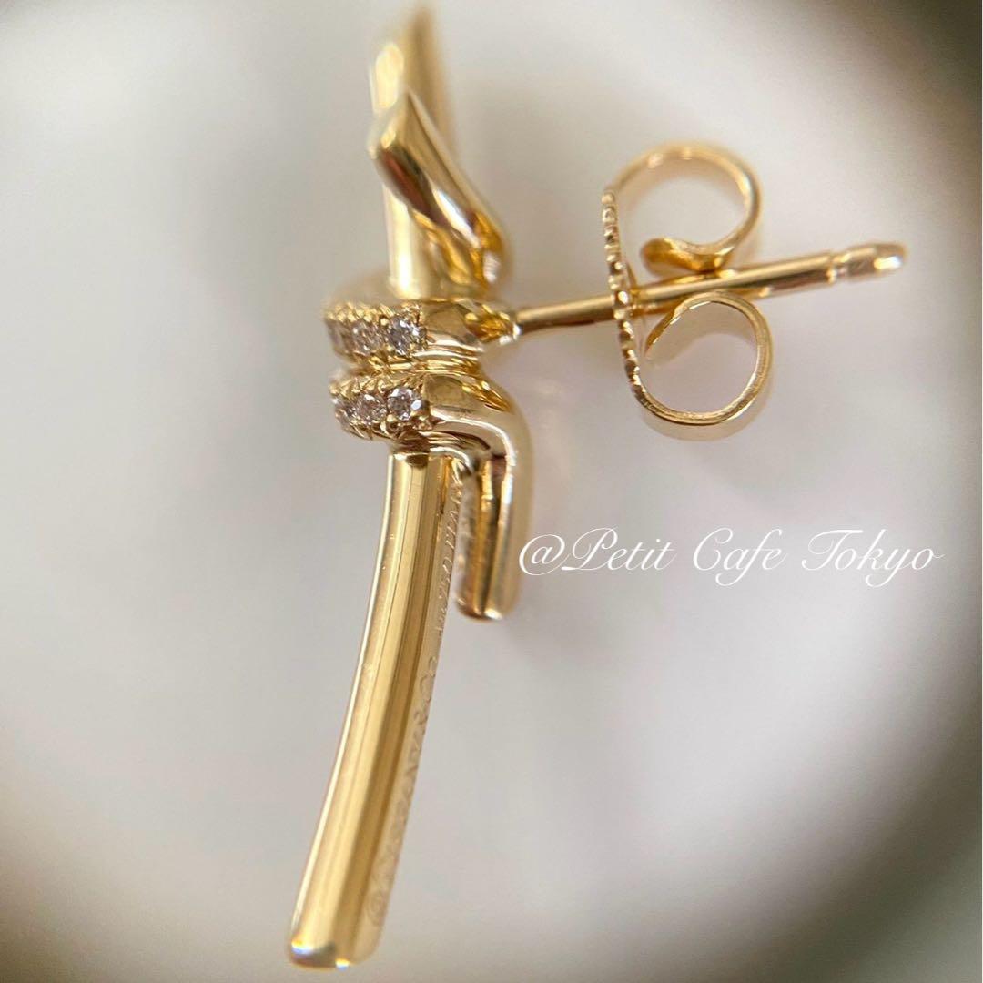 Tiffany(ティファニー) ノット ピアス 18K イエローゴールド 片方