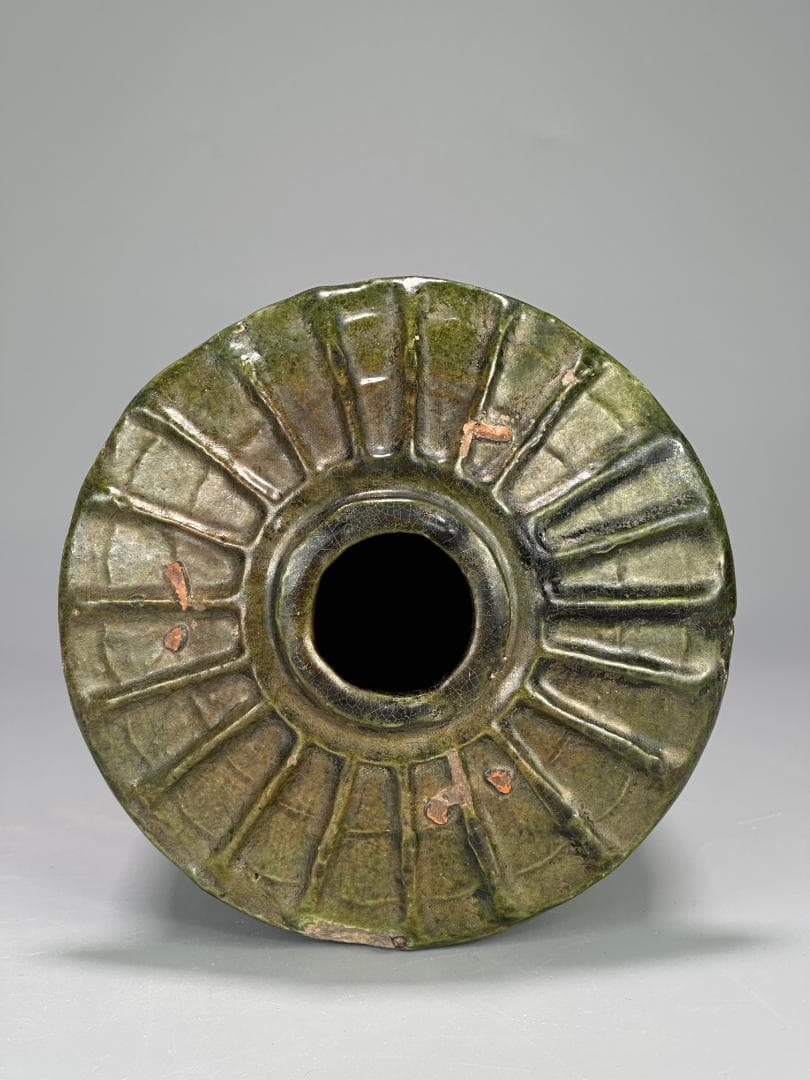 中国古代美術 東漢 漢時代 緑釉陶倉 穀倉形器 三足 出土古陶 唐物 古物