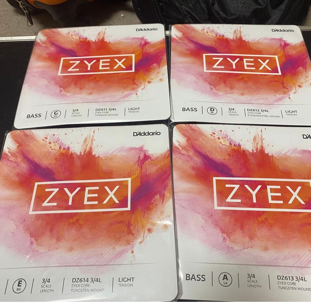 D'Addario D'Addario Zyex 3/4 コントラバス弦セット