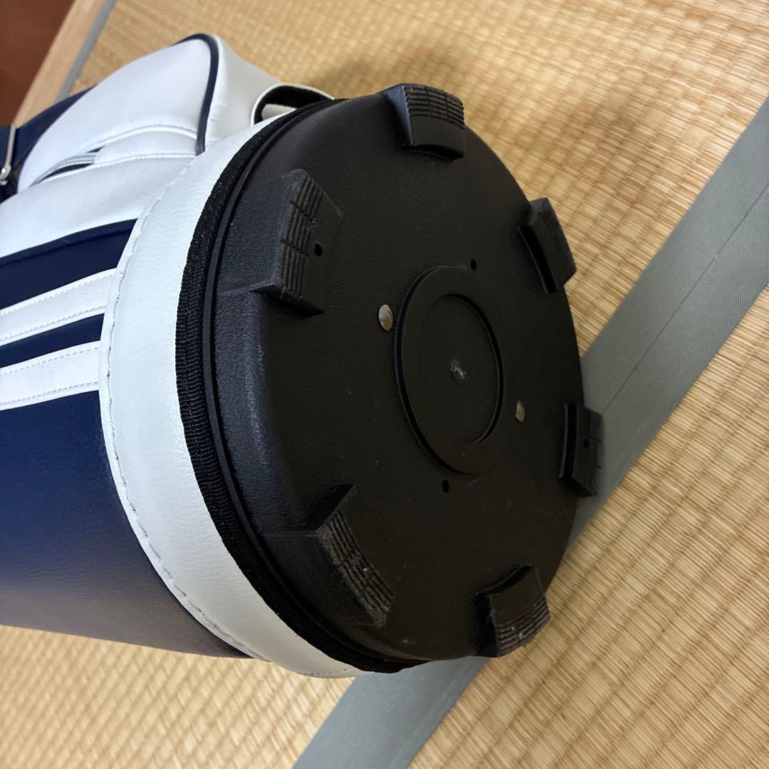 美品 TURF DESIGN キャディバッグ ネイビー/ホワイト ターフデザイン