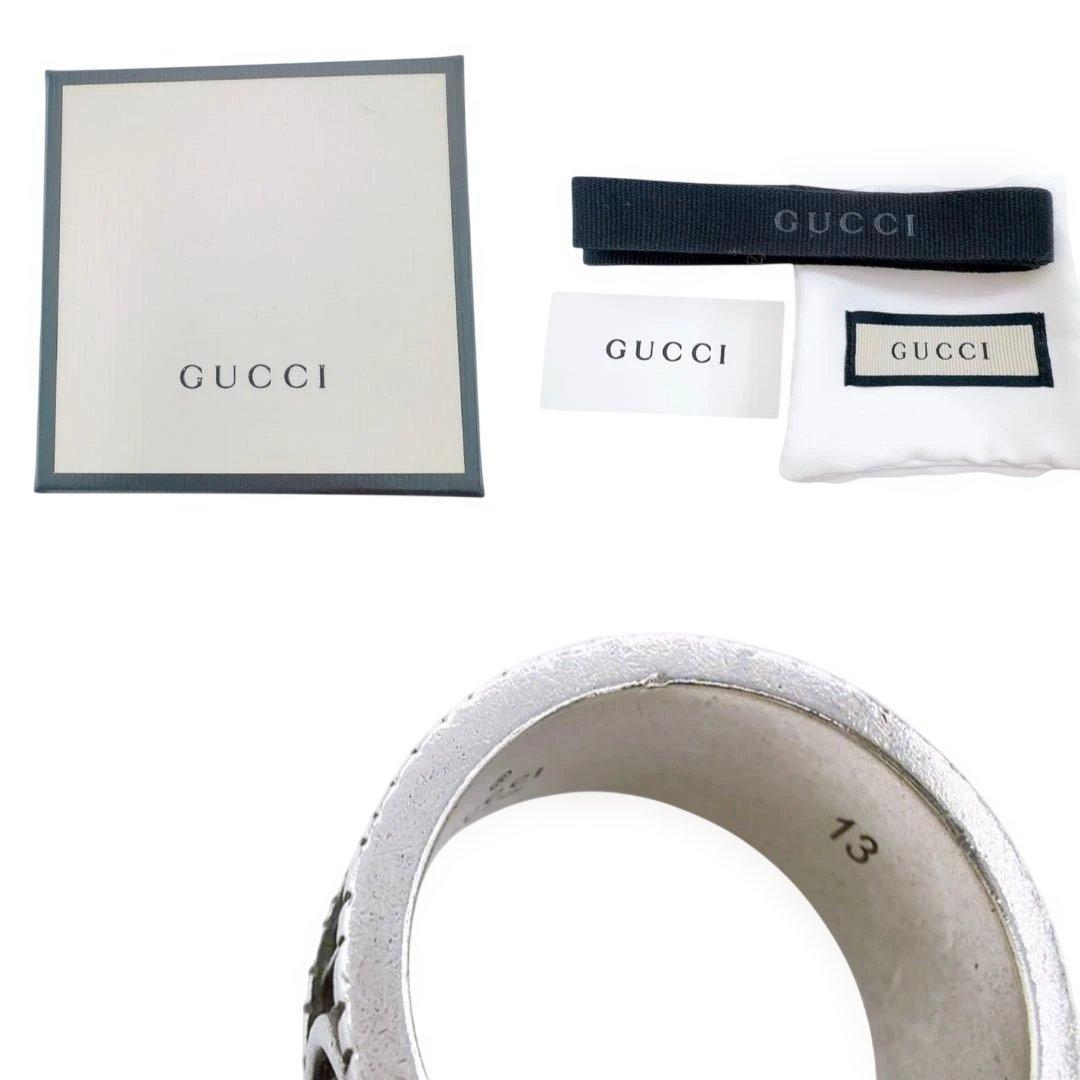 良品】グッチ⭐︎GG マーモント ダブルG リング シルバー925 12号 箱