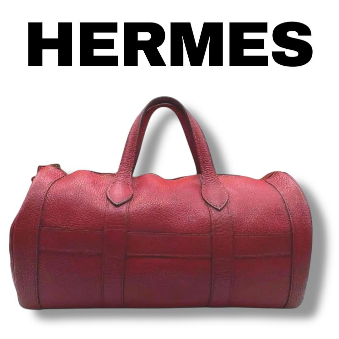 HERMES エルメス アールディ ボストンバッグ ○M刻印 ボルドー HERMES エルメス アールディ ボストンバッグ ○M刻印 ボルドー HERMES