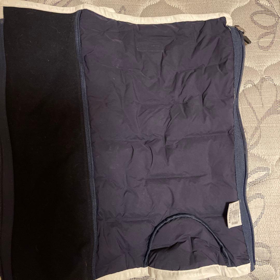 BRIEFING ネイビー ハイブリッドダウン レッグウォーマー - レディース