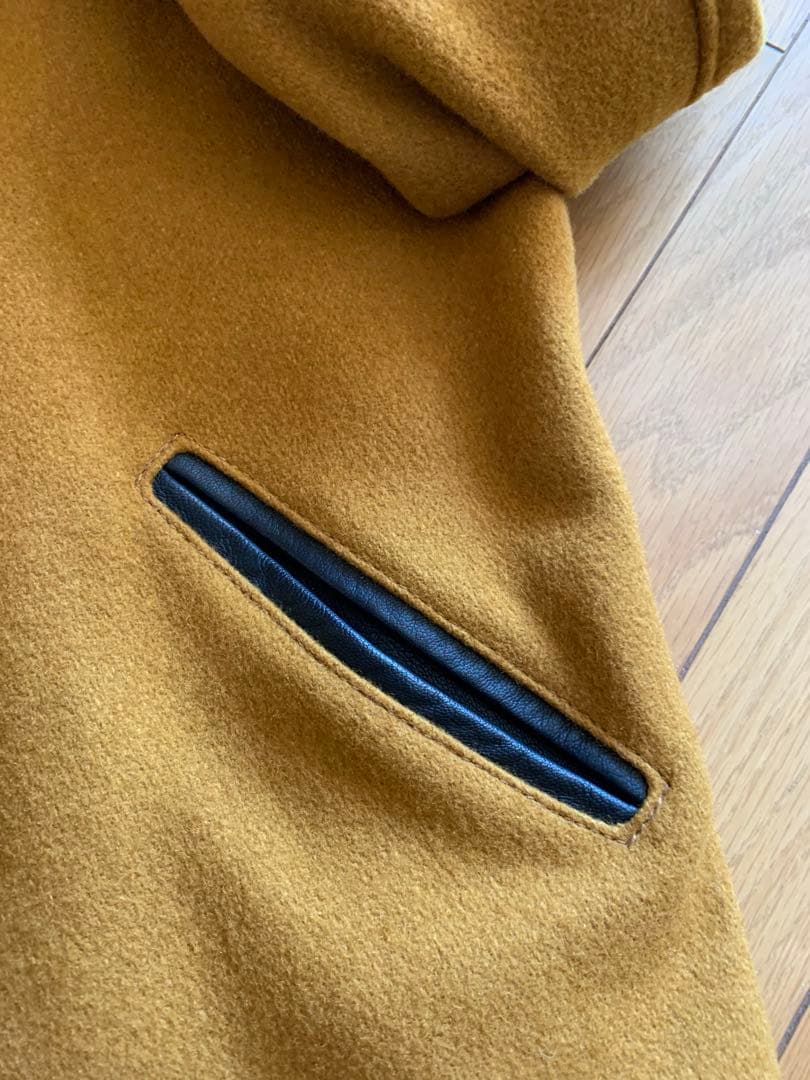 Schott USA製 ファラオジャケット S マスタード 黒 ファラオコート