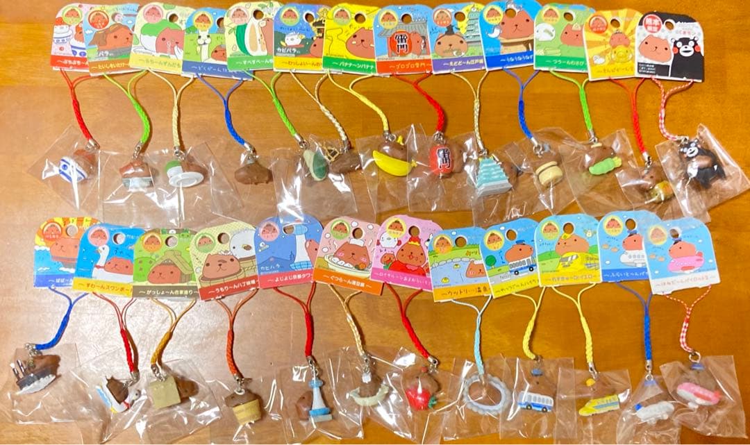 カピバラさん ご当地根付ストラップ 25点セット カピバラさん