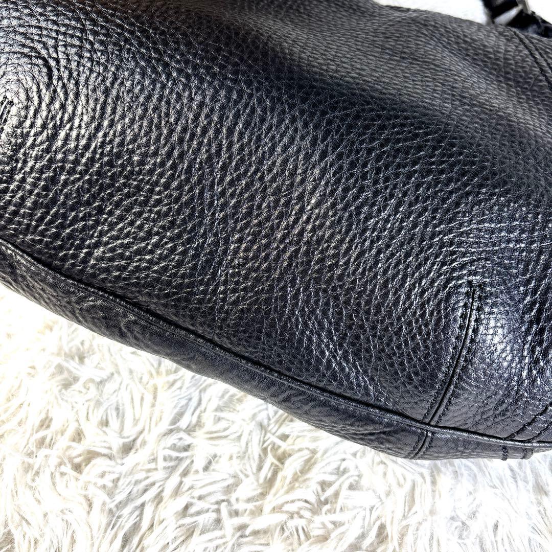 美品】コールハーン COLEHAAN ワンショルダーバッグ 肩がけ シボ革