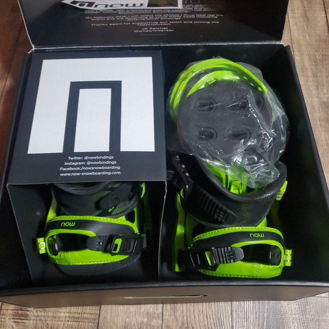 NOW スノーボード ビンディング グリーン/ブラック select M