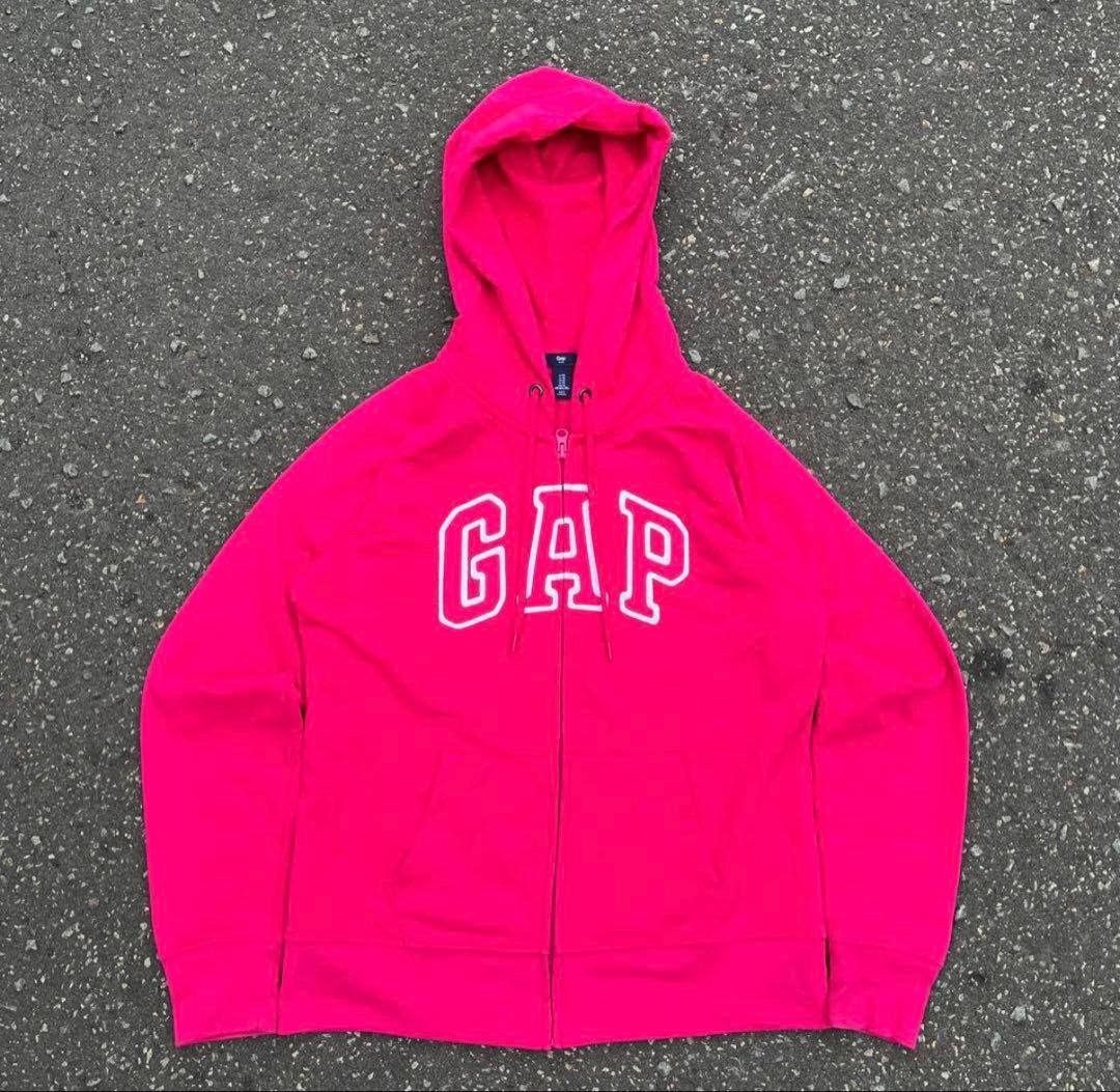 00s OLD GAP ギャップ ジップパーカー ピンク y2k archive - メルカリ