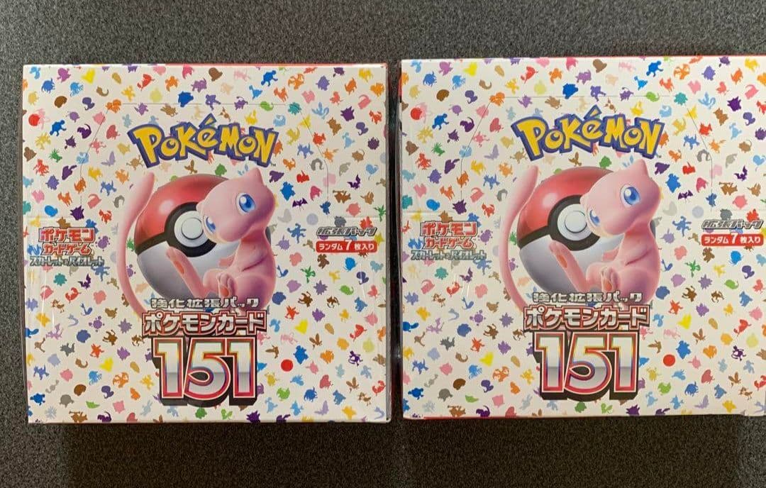 ポケモンカードゲーム　151　シュリンク付き　2ボックス ポケモンカードゲーム ポケモンカード151 BOX シュリンク付き 新品 未