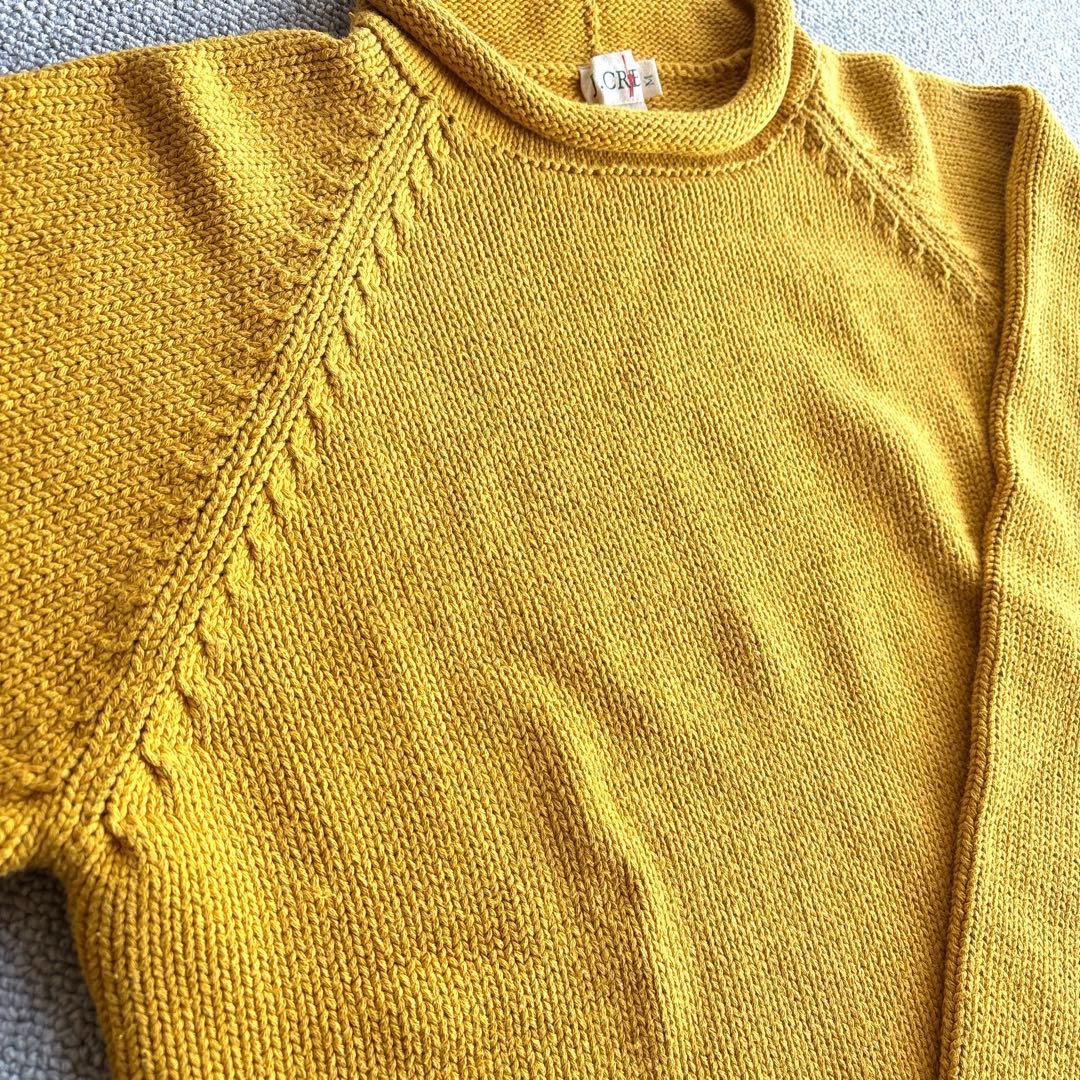 J.CREW 90's ロールネック ローゲージ ニット 巨人タグ マスタード
