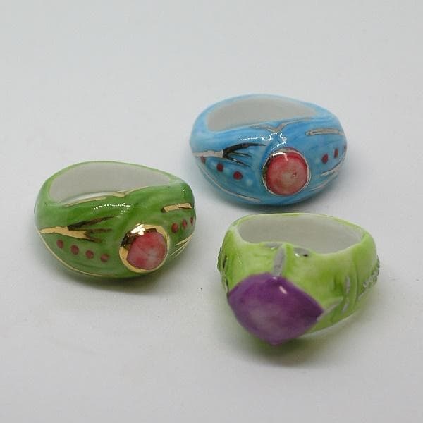 指輪のフェーヴ／全12個／2003年／ポースレン製 MYK1304896070