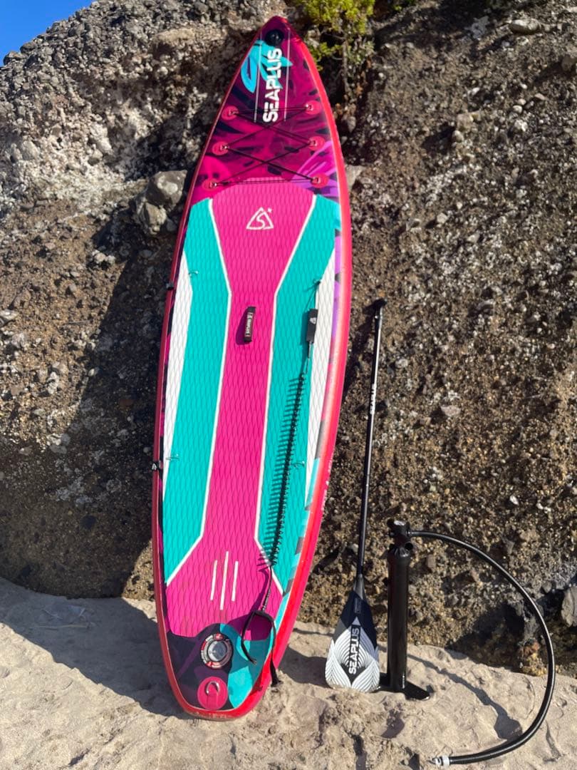 【SUP】SEAPLUS インフレータブルタイプのSUPボード Amazon | SEAPLUSサップ インフレータブル スタンドアップパドルボード
