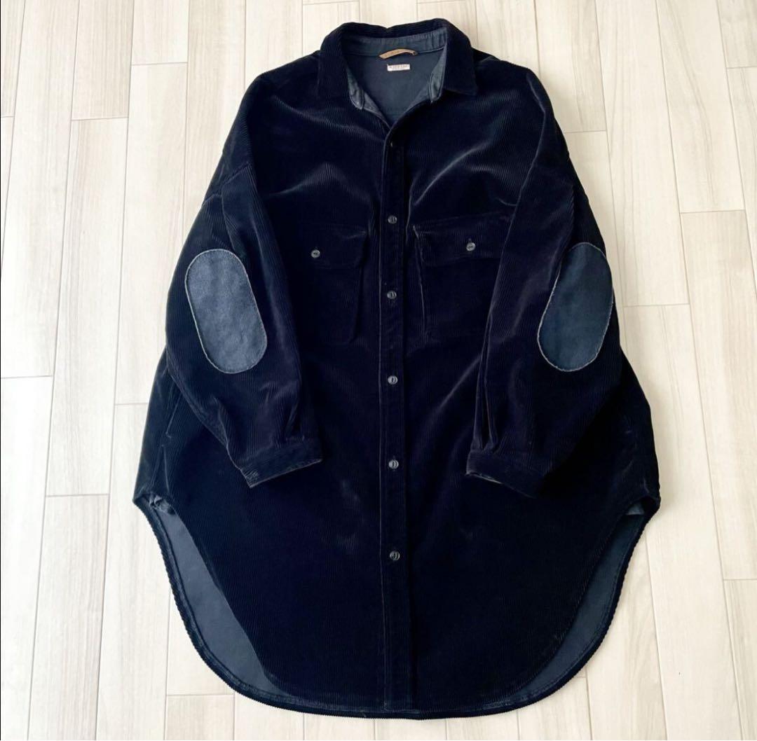 KAPITAL : エルボーパッチ コーデュロイ スラッピーシャツ キャピタル Yahoo!オークション - ビッグシルエットにエルボーパッチ コート的に