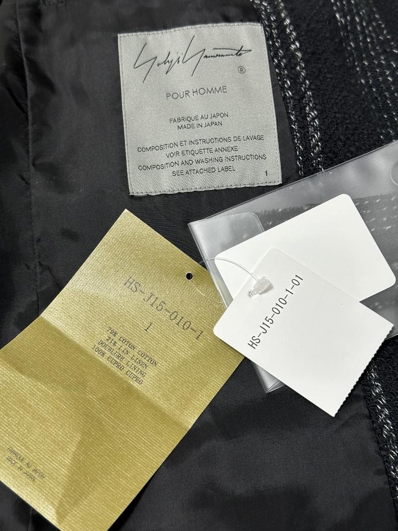 ✨美品✨ ヨウジヤマモト プールオム 24ss LOOK 3 ストールジャケット