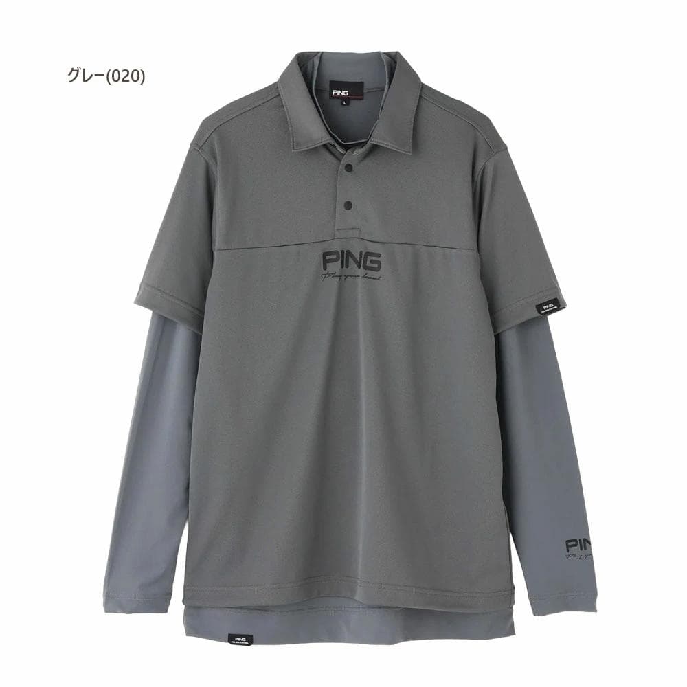 ピンゴルフ レイヤードツインセット 【L寸】グレー 6215260801 PING APPAREL】レイヤードツインセット ＜PERFORMANCE＞ (MENS) | PING
