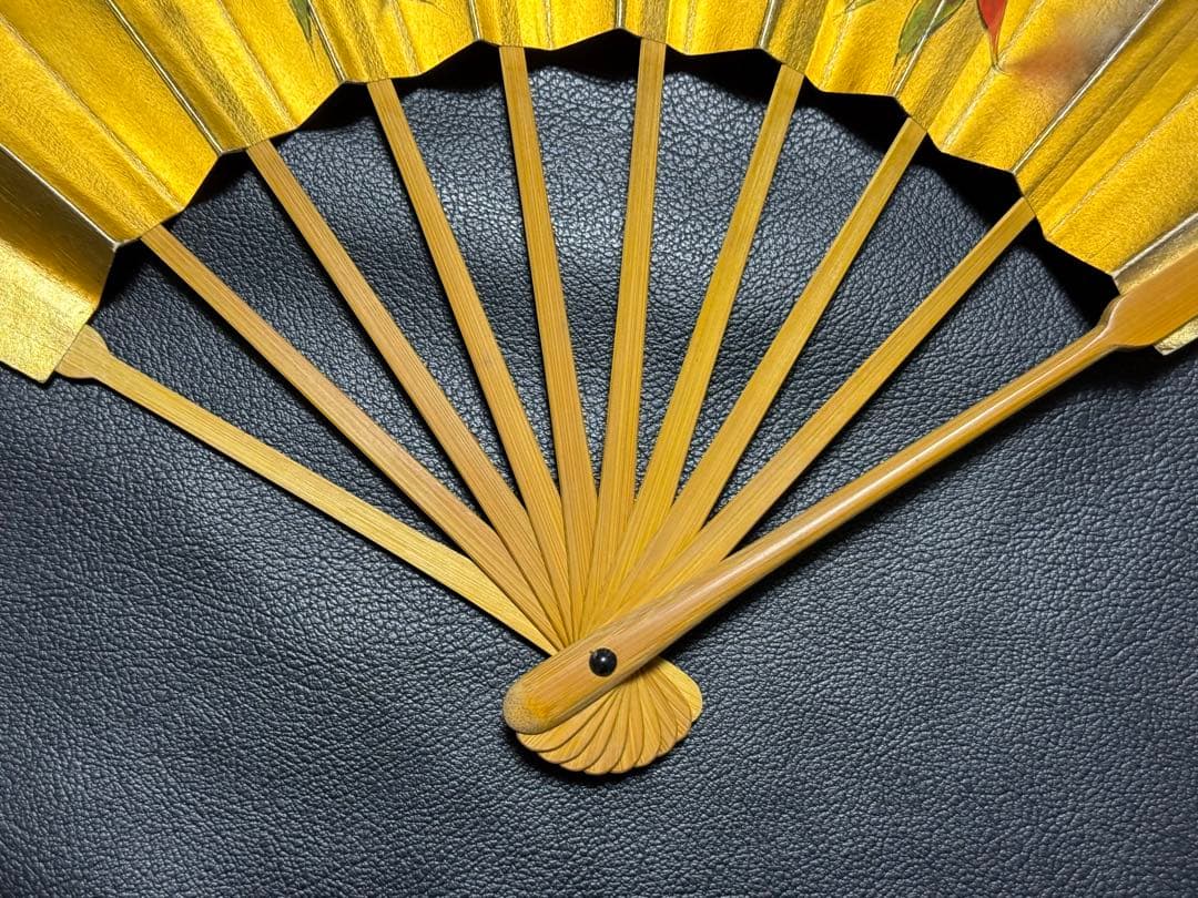 扇子　33.5cm 十松屋福井扇舗　金　紅葉　仕舞扇　能楽　着物